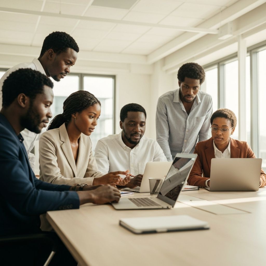 Equipe ESOFT CÔTE D'IVOIRE en reunion